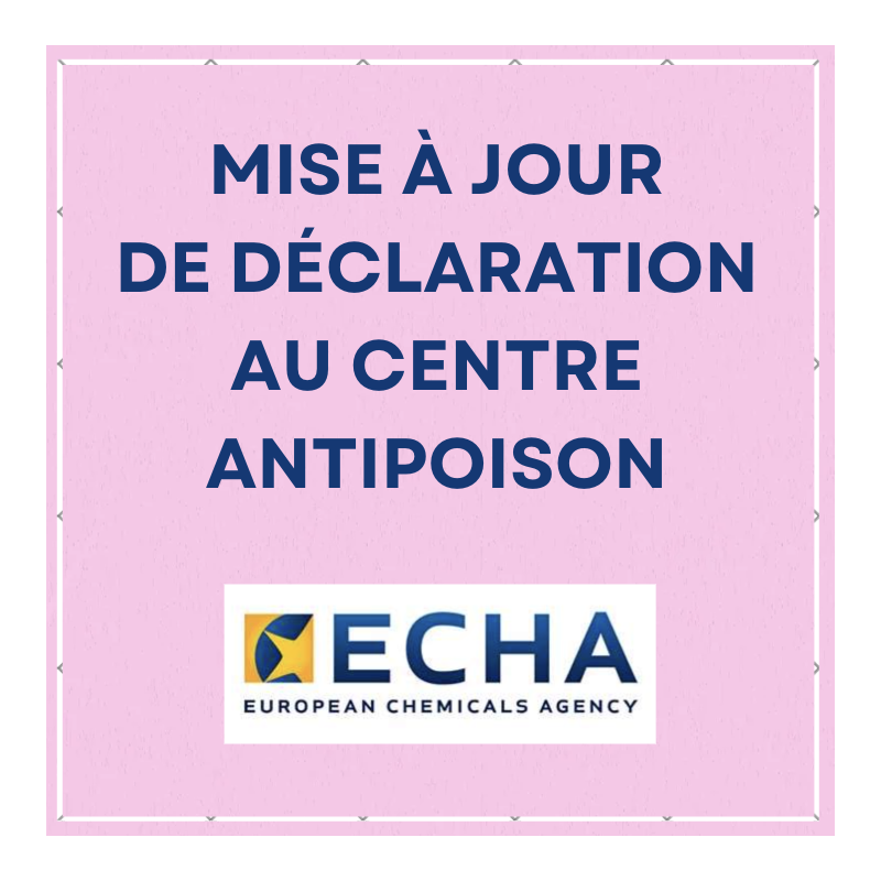 Numéro UFI - Modification de déclaration au centre antipoison