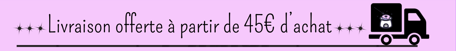 Livraison offerte sur le site "Fée moi fondre" à partir de 45€ d'achat